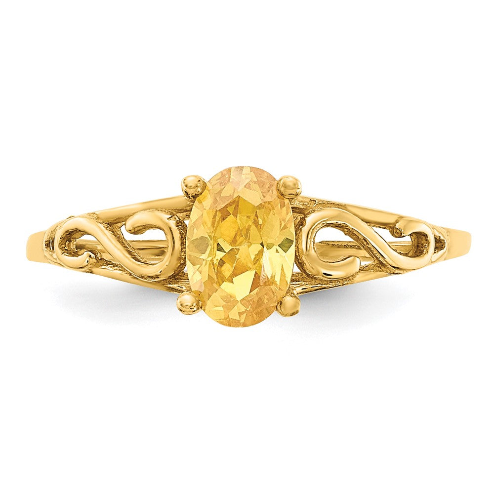 14K Yellow Gold Madi K Synthetic Citrine Ring