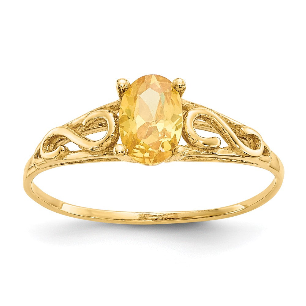 14K Yellow Gold Madi K Synthetic Citrine Ring