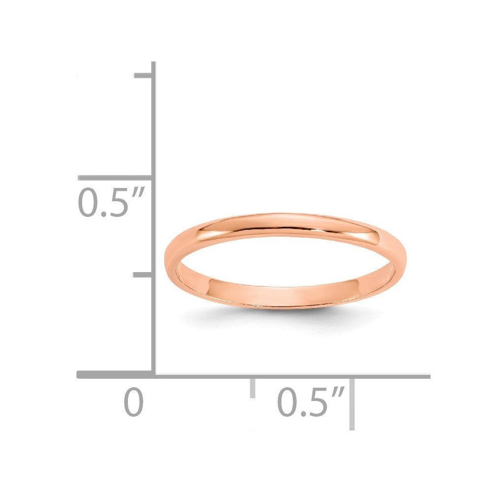 14K Rose Gold Madi K Polished Ring