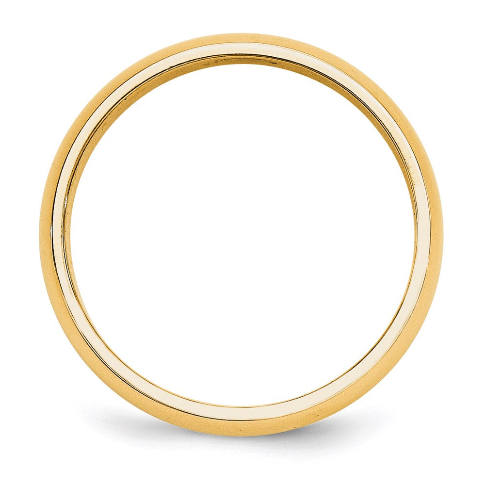 Solid 18K Yellow Gold 5mm Half-Round Wedding Men's/Women's Wedding Band Ring Size 9.5