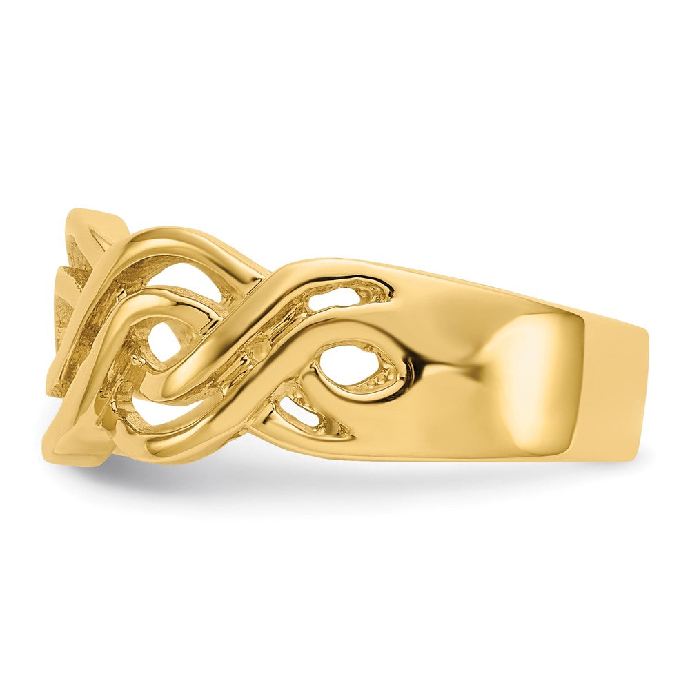 14K Yellow Gold Infinity Ring