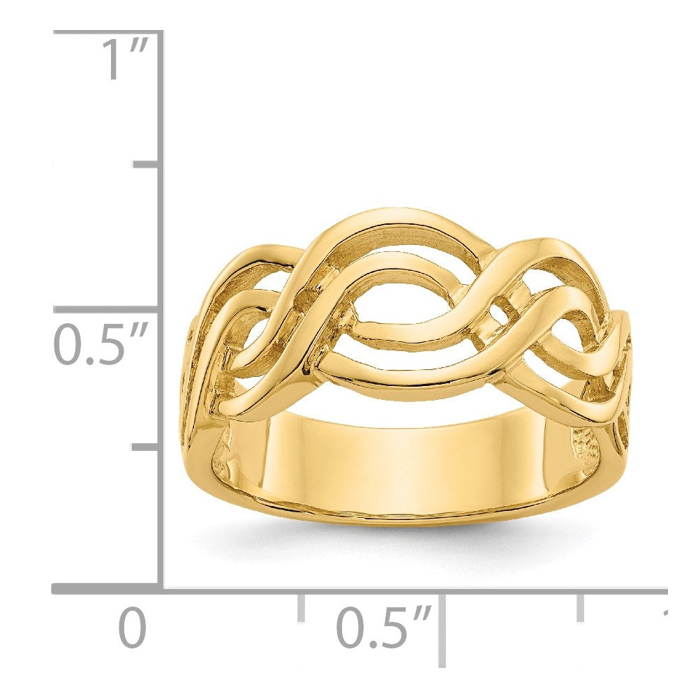 14K Yellow Gold Infinity Ring