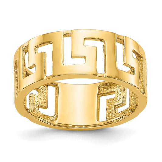 14k yellow gold greek key band k1474 7