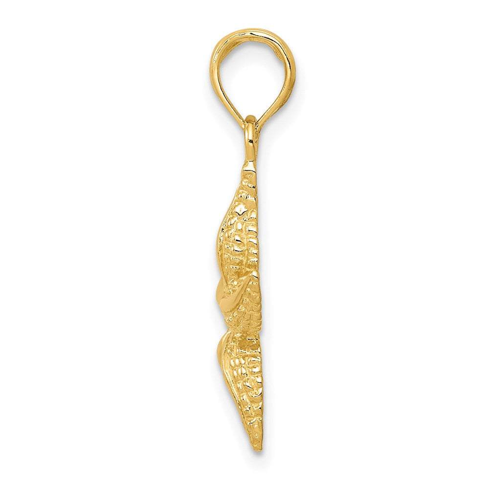 14k Yellow Gold Starfish Pendant