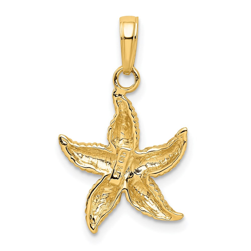 14k Yellow Gold Starfish Pendant