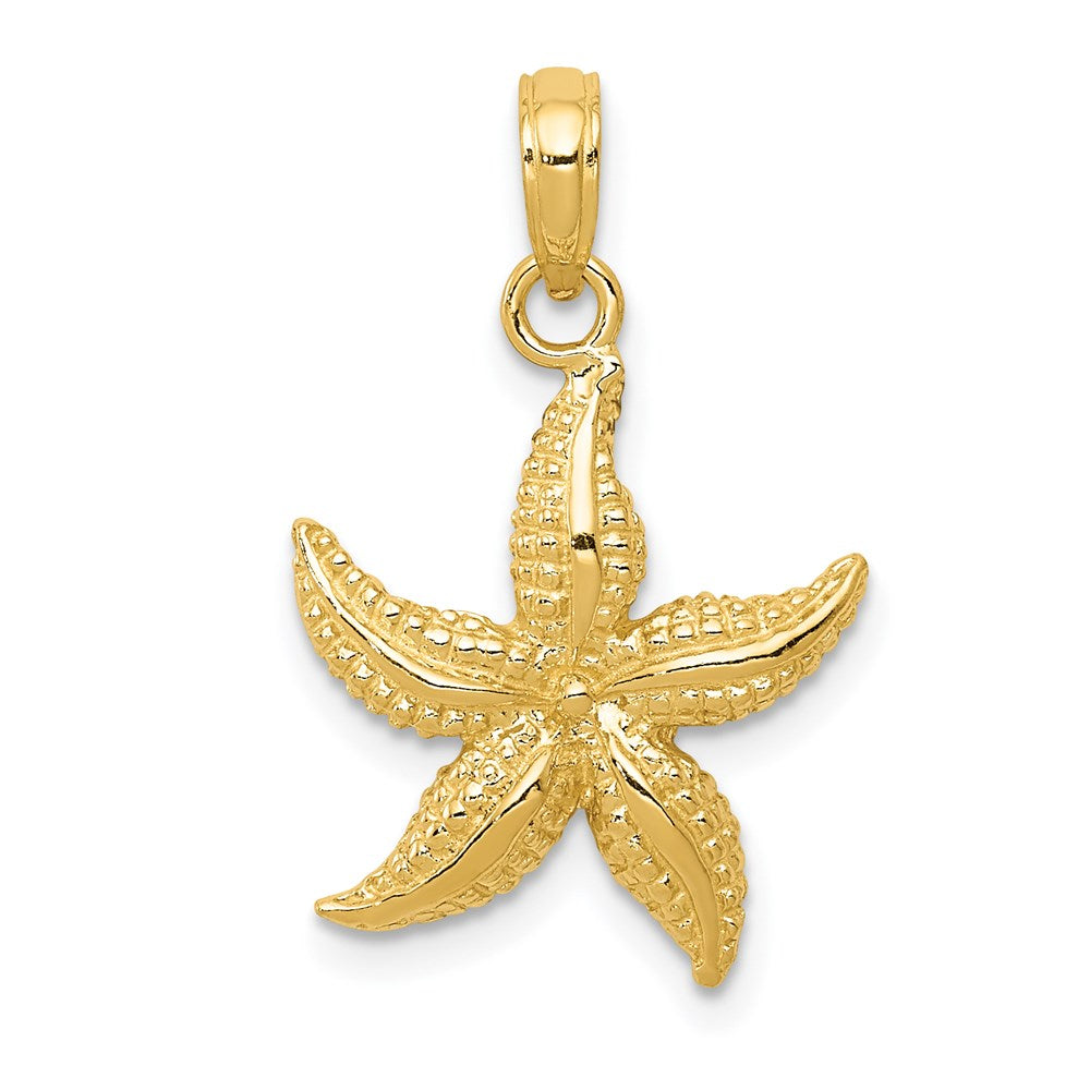 14k Yellow Gold Starfish Pendant