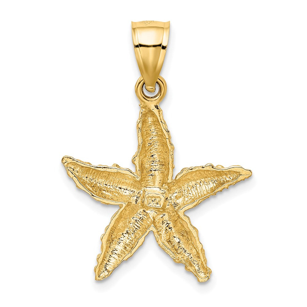 14k Yellow Gold Starfish Pendant