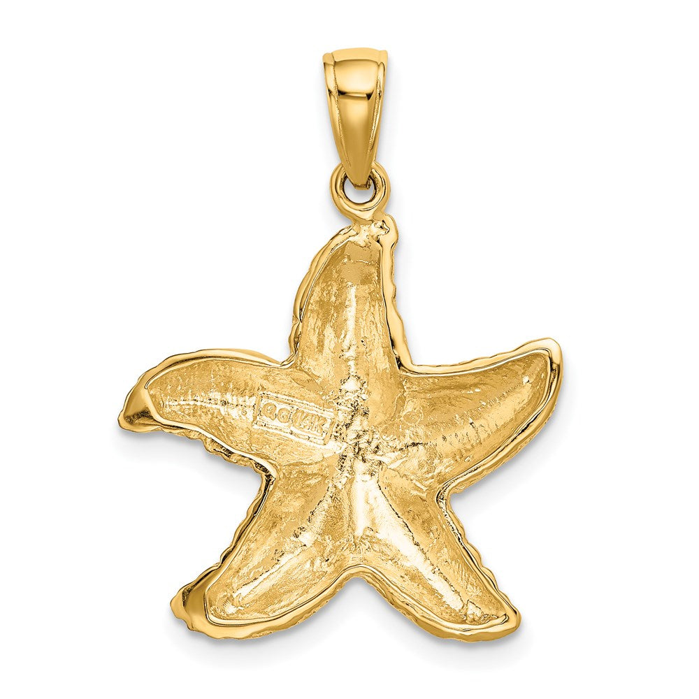 14k Yellow Gold Starfish Pendant