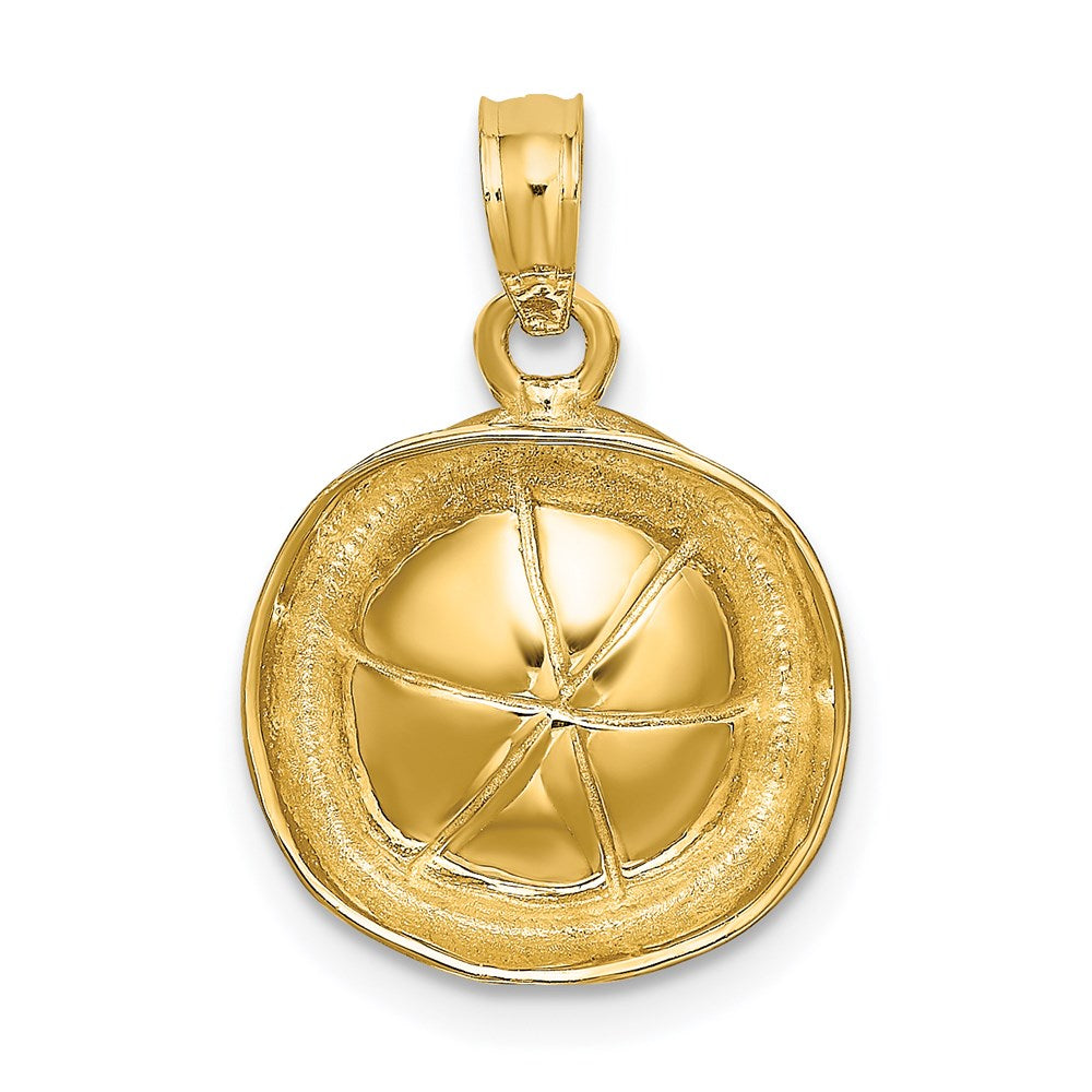 14k Yellow Gold 3D Sailor Hat Charm