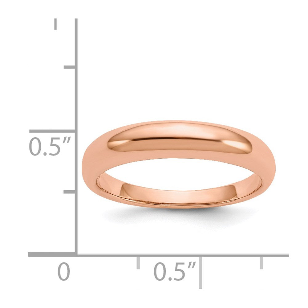 Solid 18K Yellow Gold Rose Gold Polished Men's/Women's Wedding Band Ring Ring Size 7