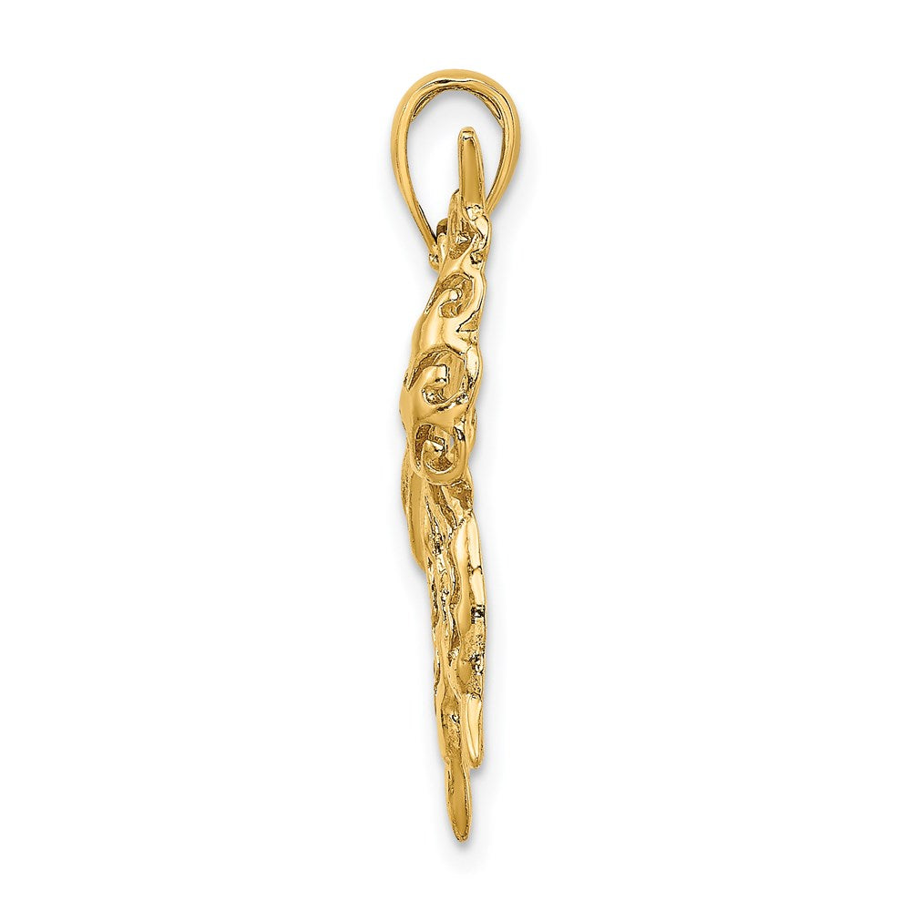 14k Yellow Gold Cut-Out Butterfly Charm