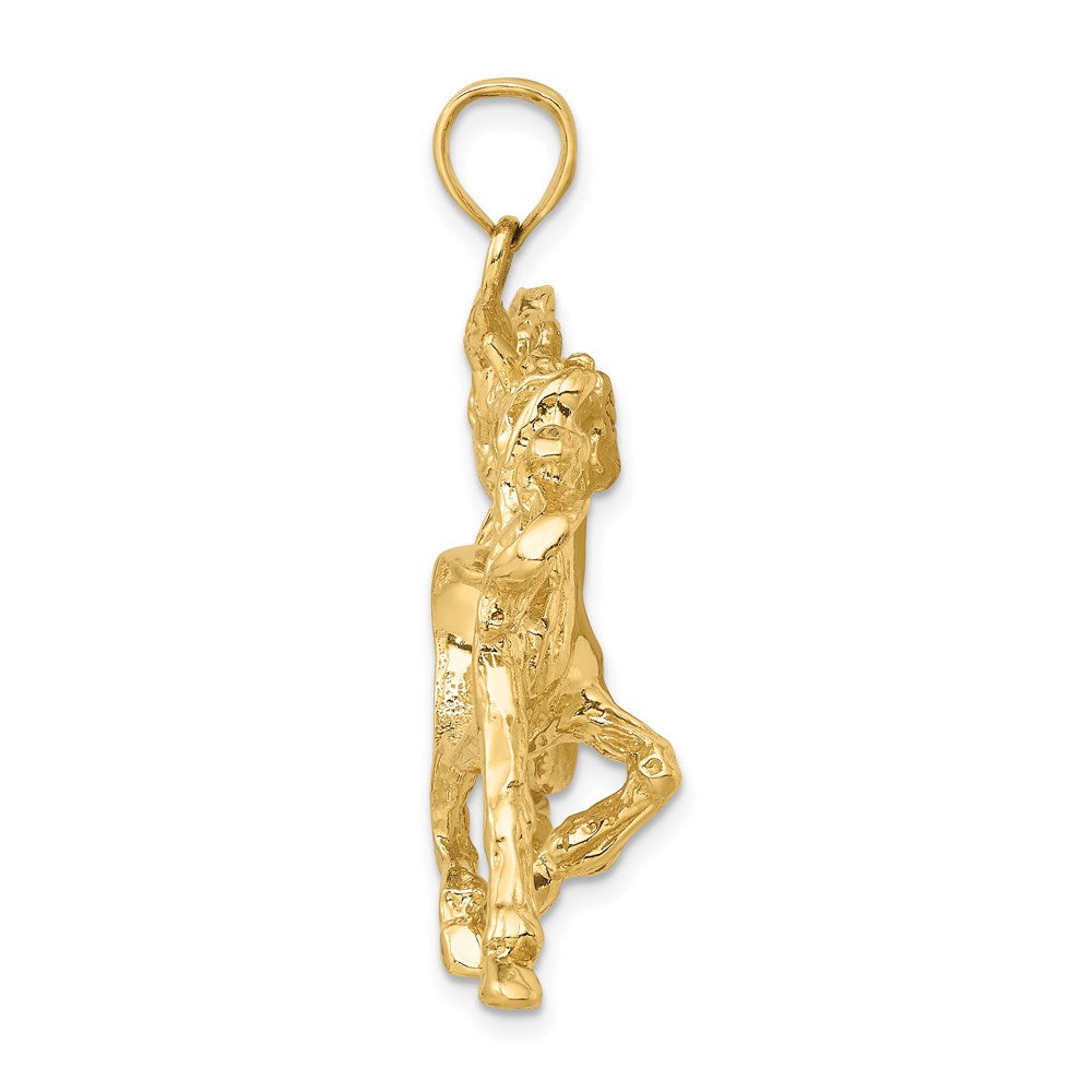 14k Yellow Gold Dancing Horse Charm