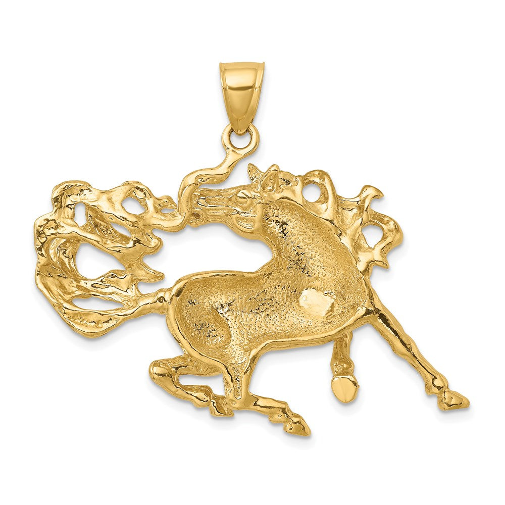 14k Yellow Gold Dancing Horse Charm