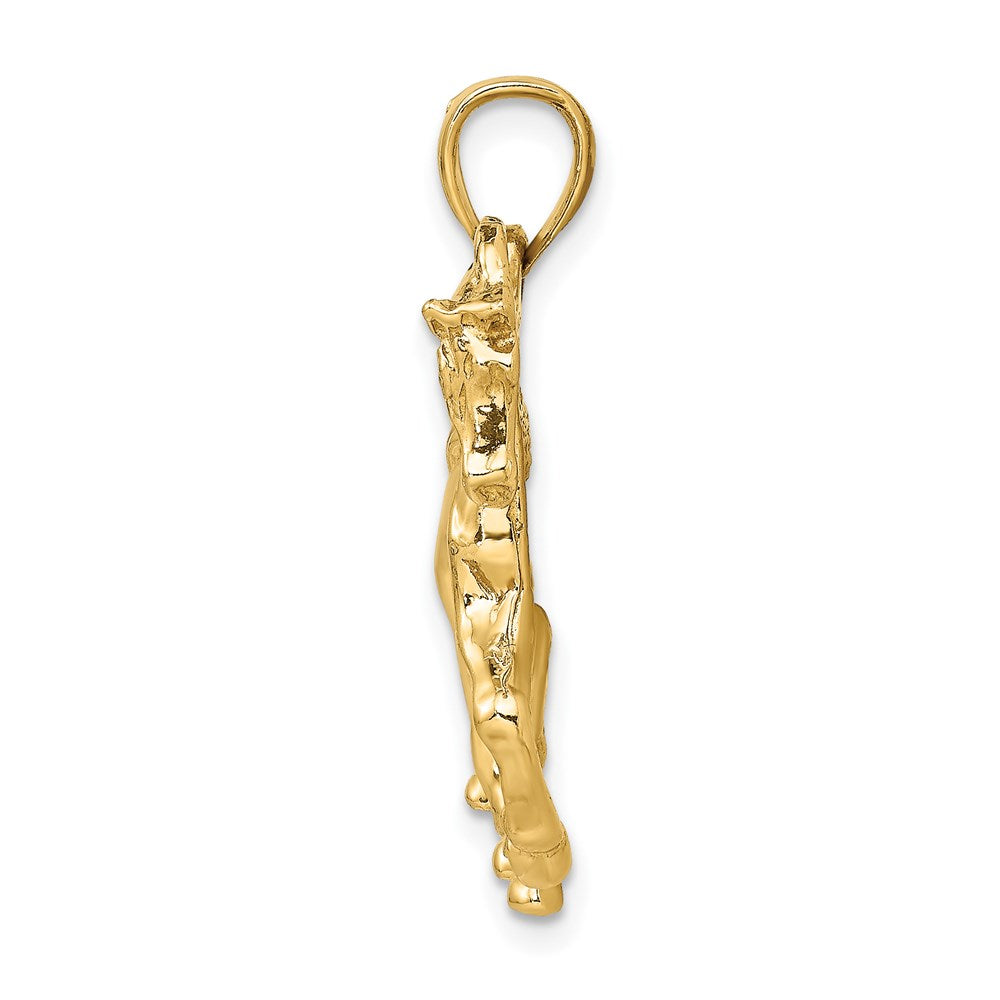 14k Yellow Gold Horse Walking Charm