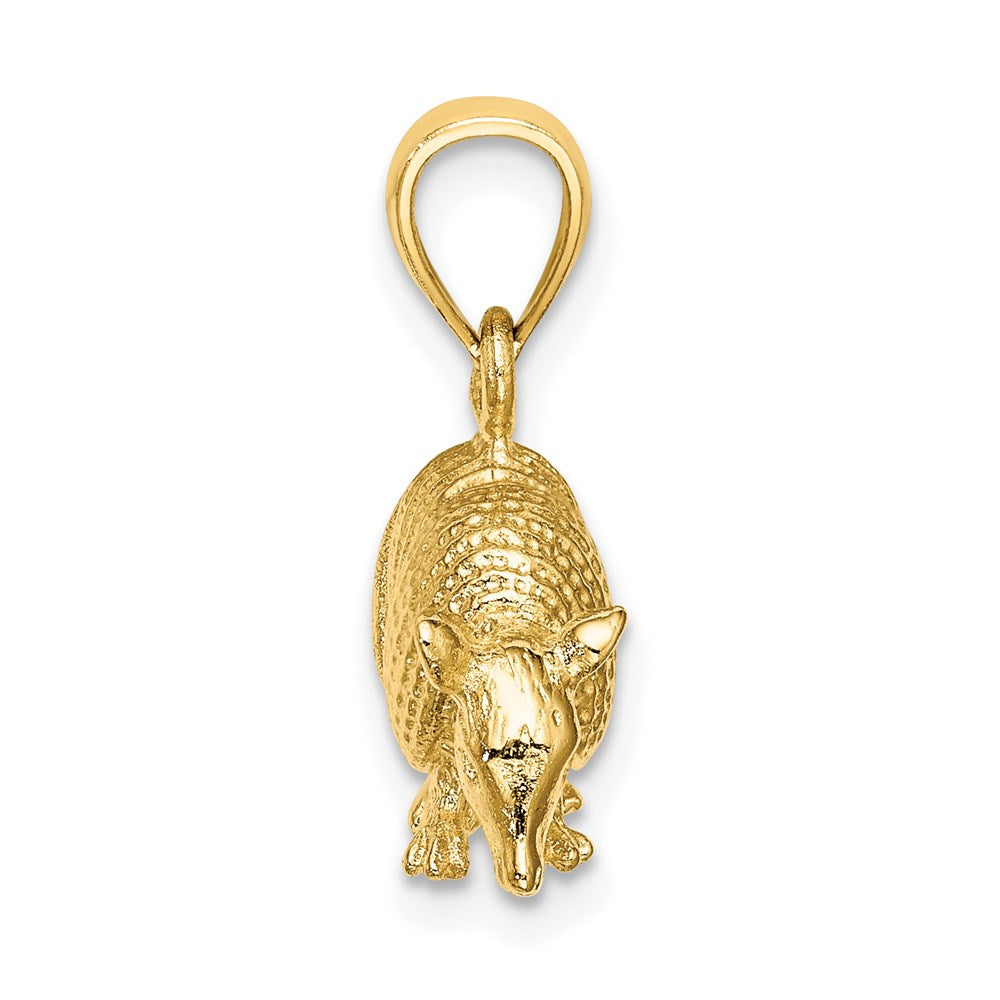 14k Yellow Gold 3-D Armadillo Charm