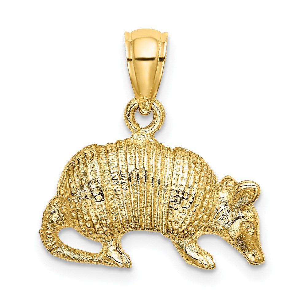 14k Yellow Gold 3-D Armadillo Charm