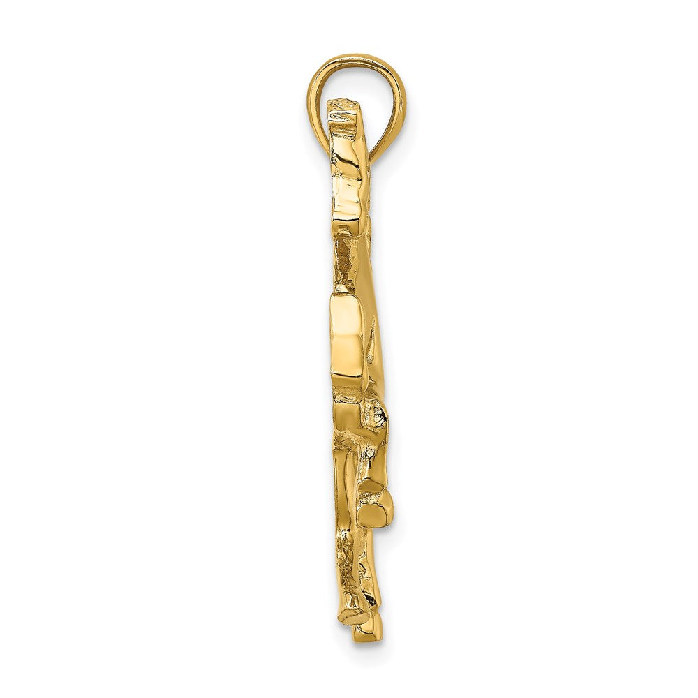 14k Yellow Gold Horse Charm