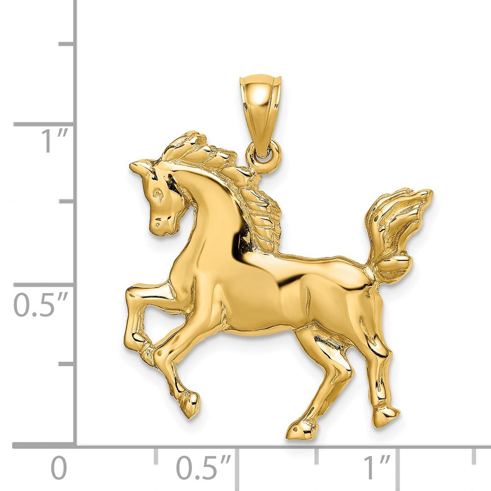 14k Yellow Gold Horse Charm