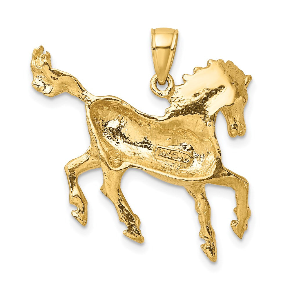 14k Yellow Gold Horse Charm