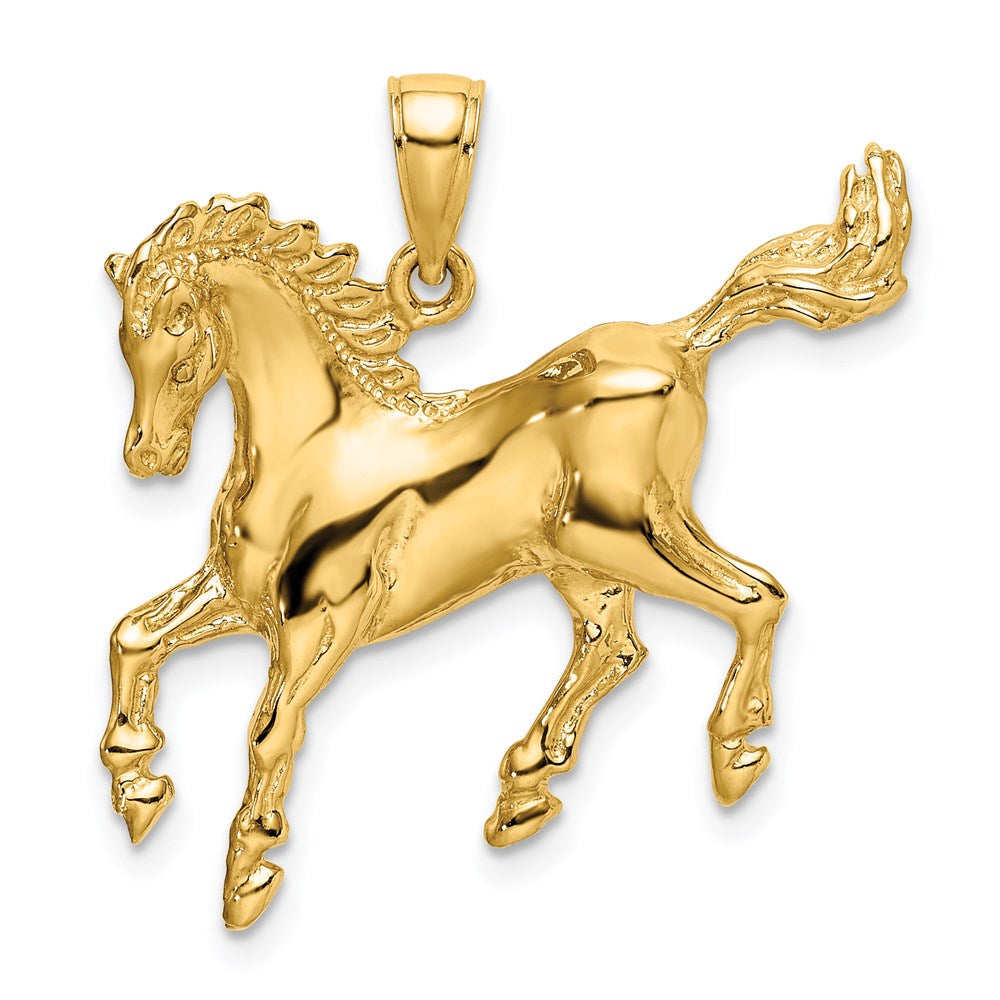 14k Yellow Gold Horse Charm