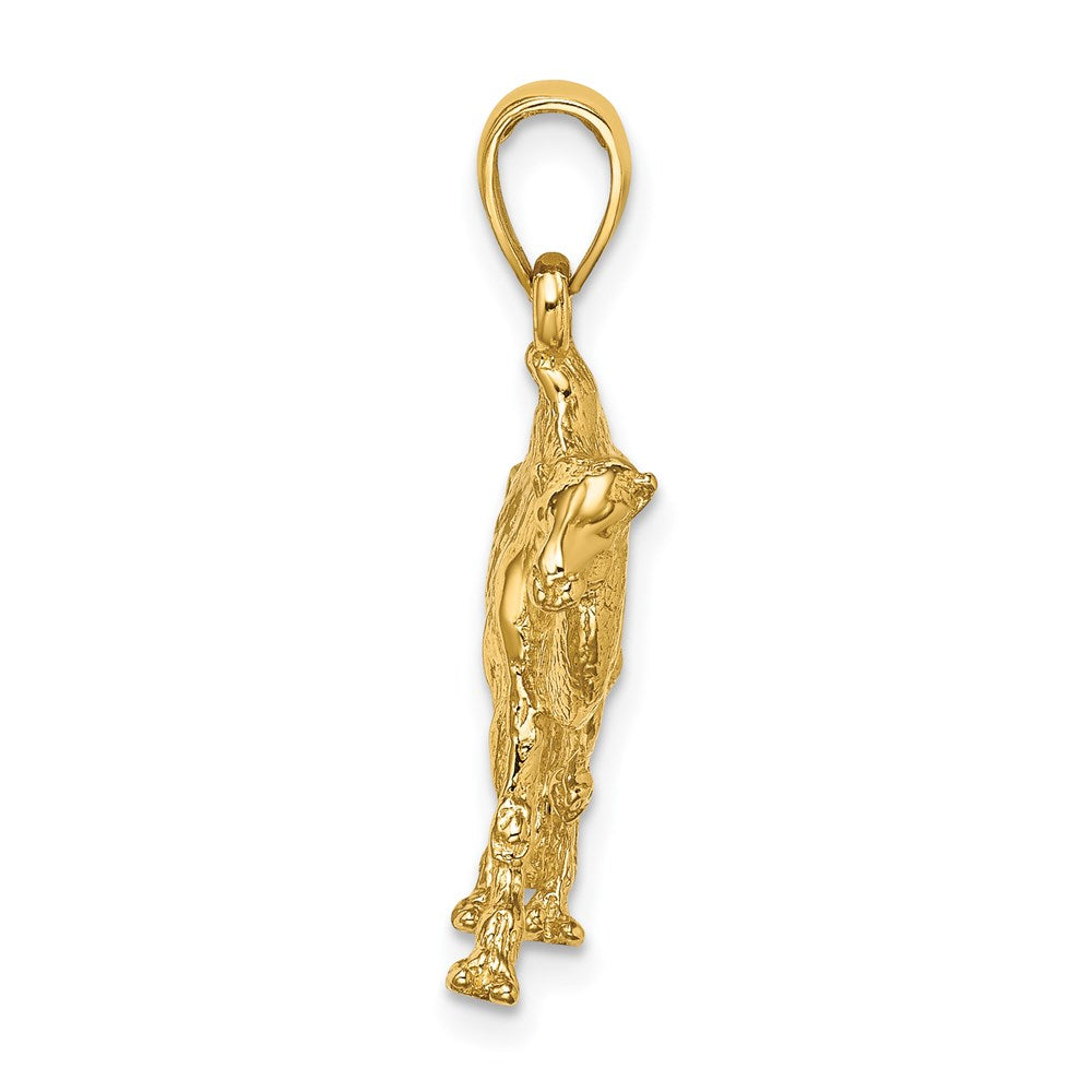 14k Yellow Gold 3-D Camel Charm