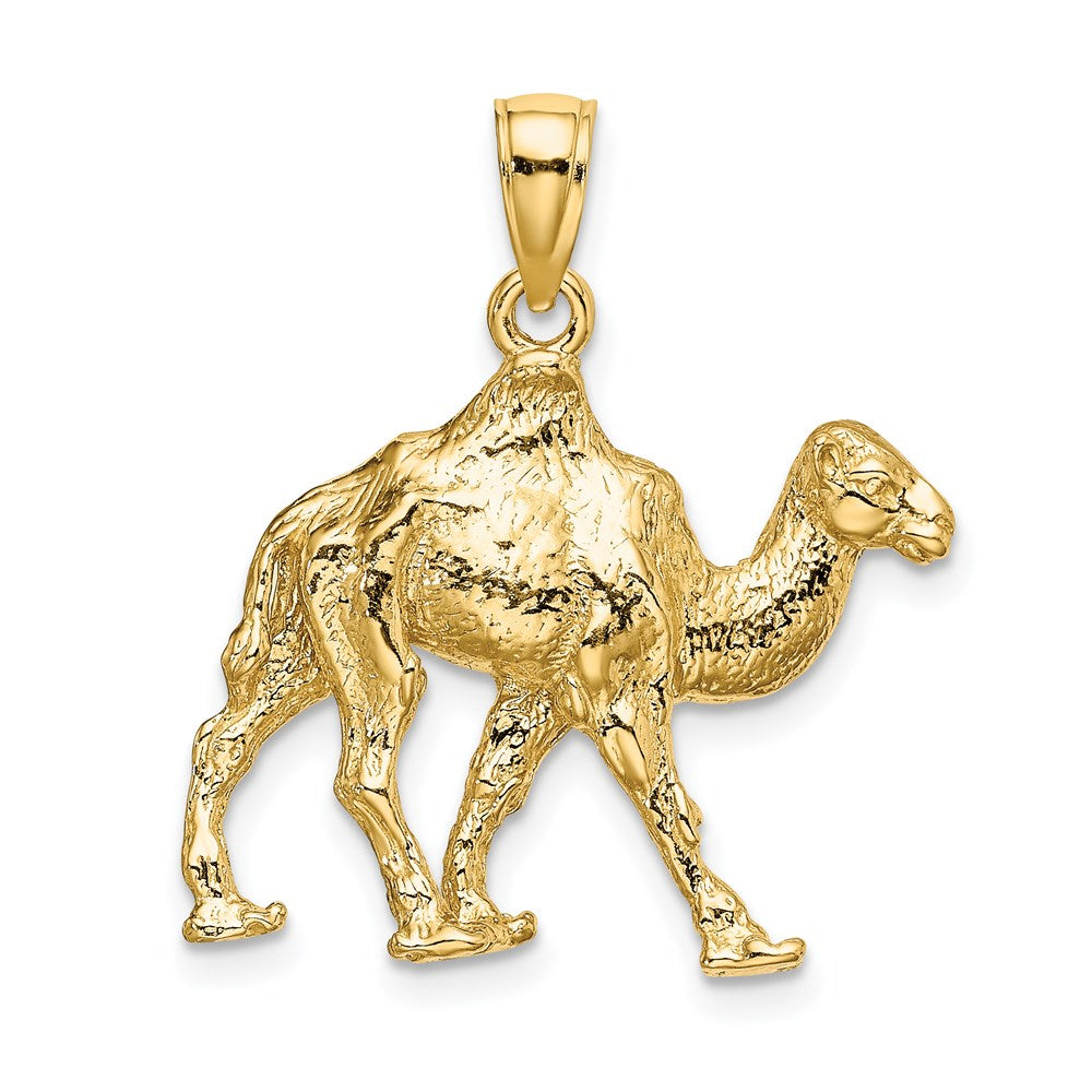 14k Yellow Gold 3-D Camel Charm