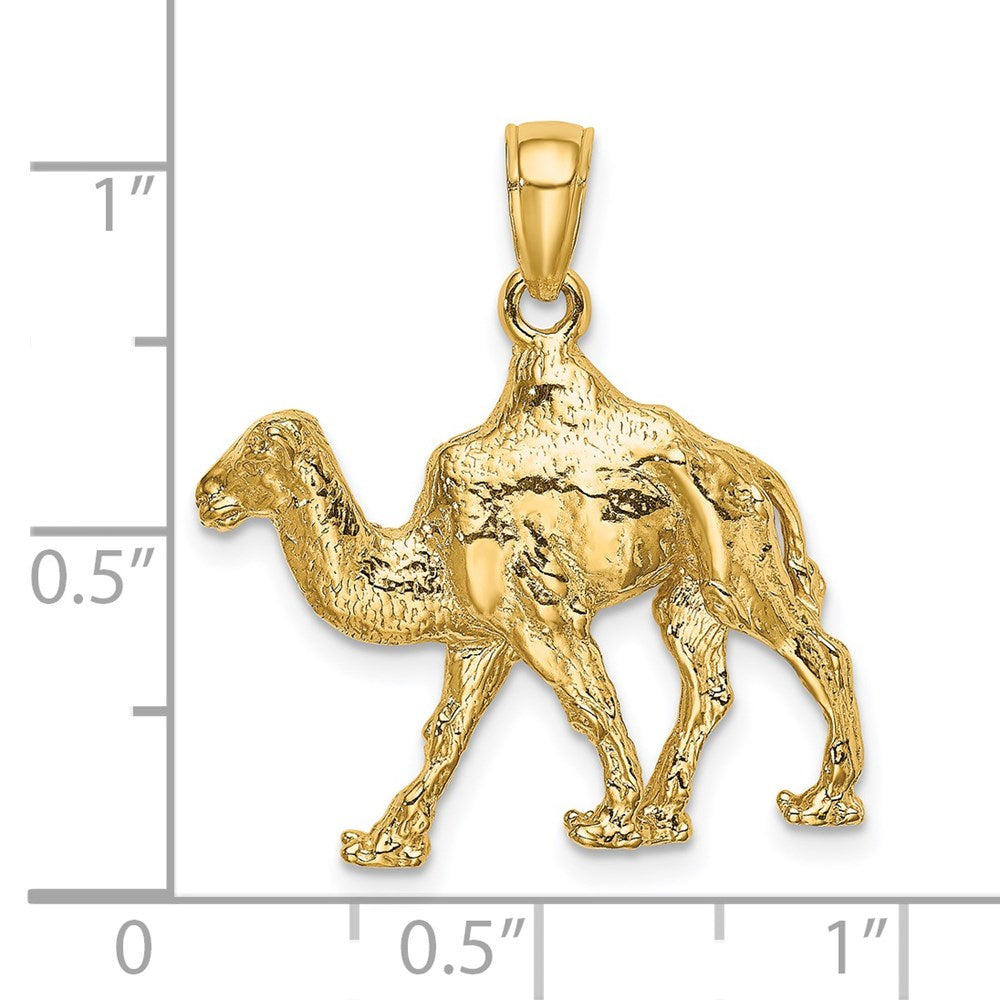 14k Yellow Gold 3-D Camel Charm