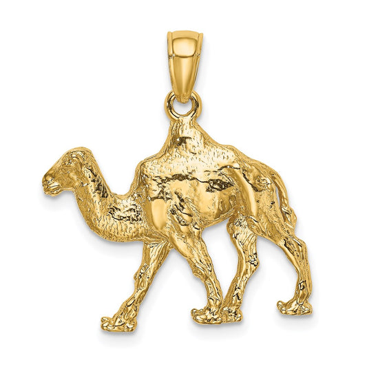 14k Yellow Gold 3-D Camel Charm