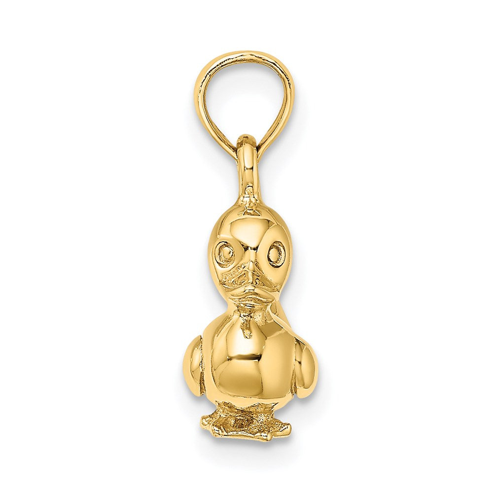 14k Yellow Gold 3-D Duckling Charm