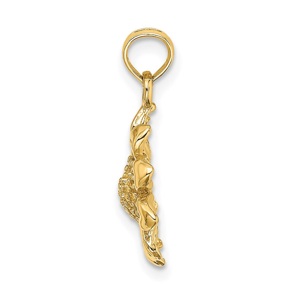 14k Yellow Gold Sunflower Charm