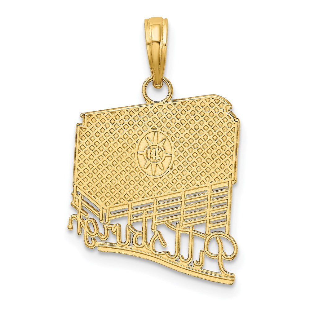 14k Yellow Gold Pittsburgh Incline (Tram) Charm