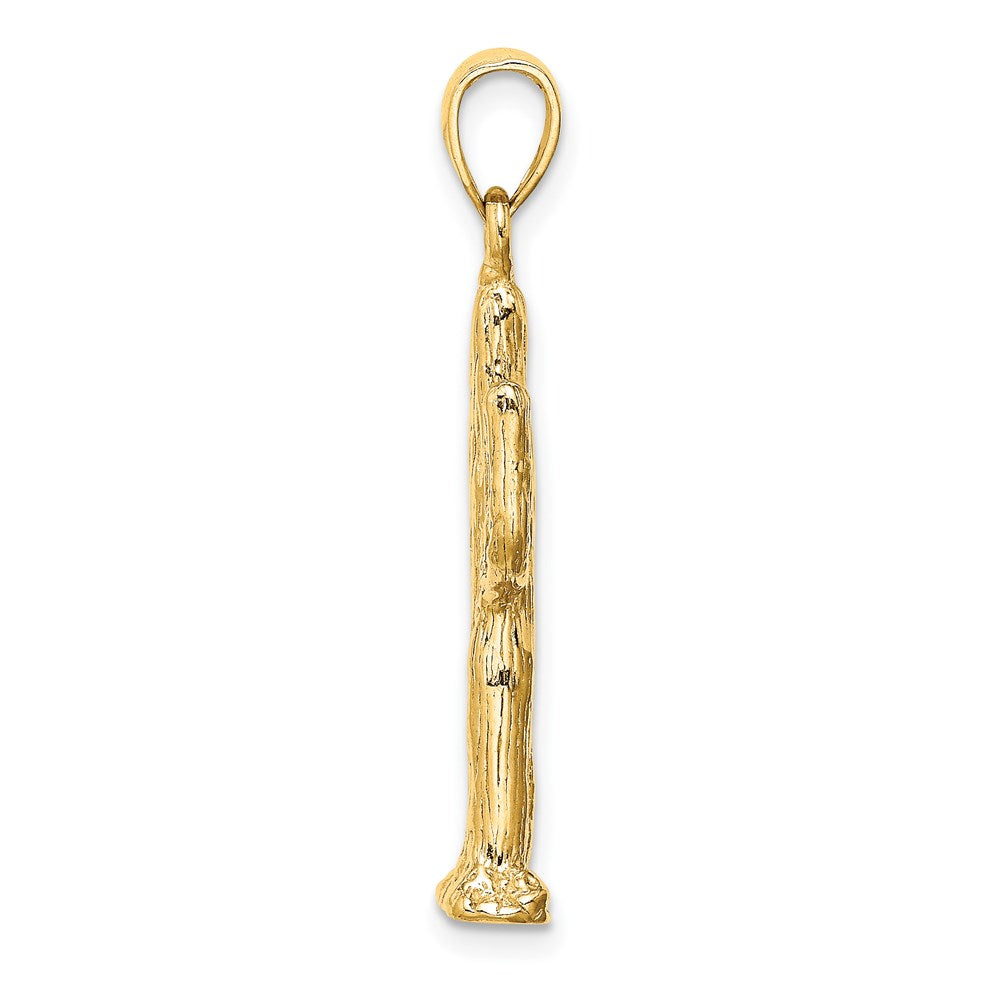 14k Yellow Gold 3-D Saguaro Cactus Charm