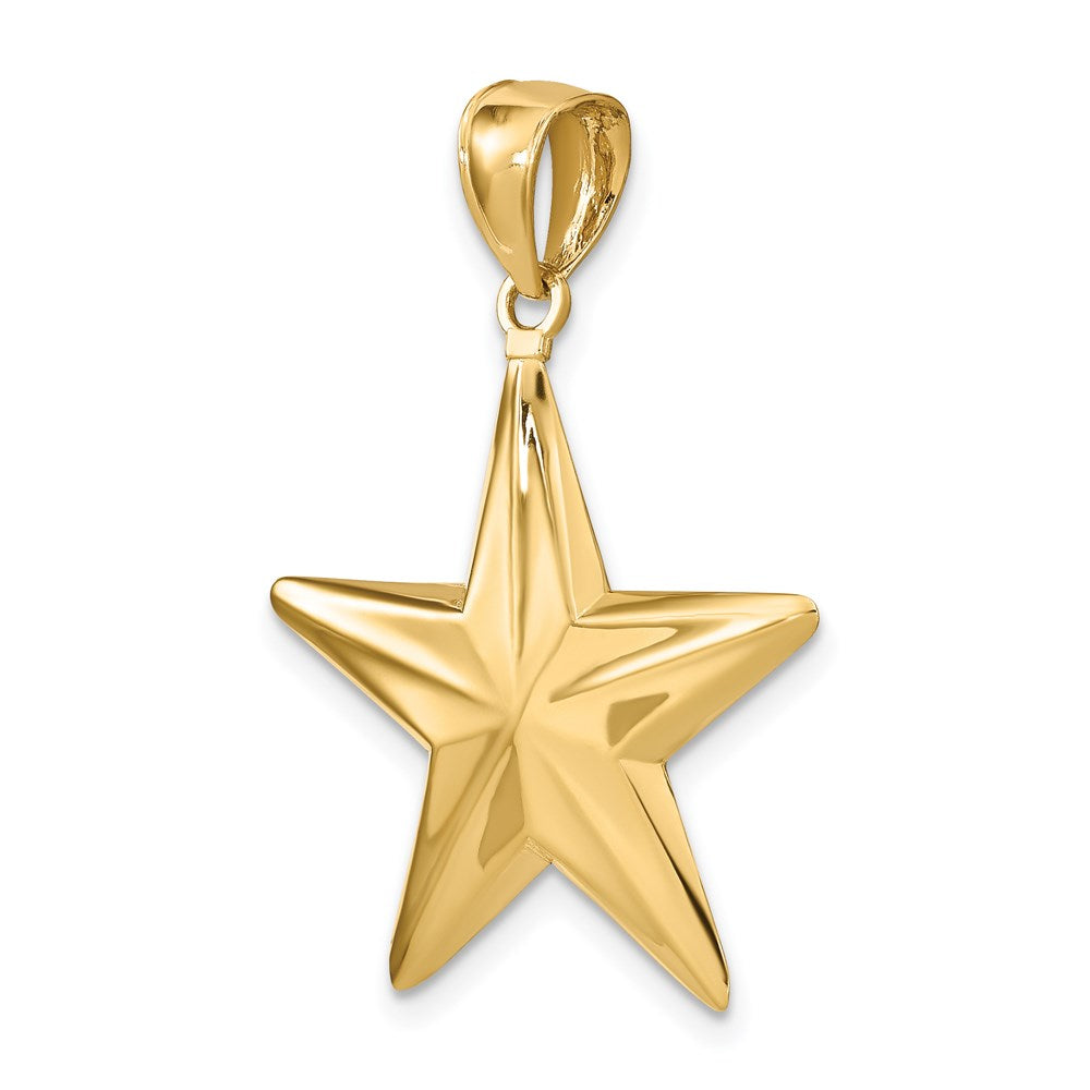 14k Yellow Gold 3-D Nautical Star Charm