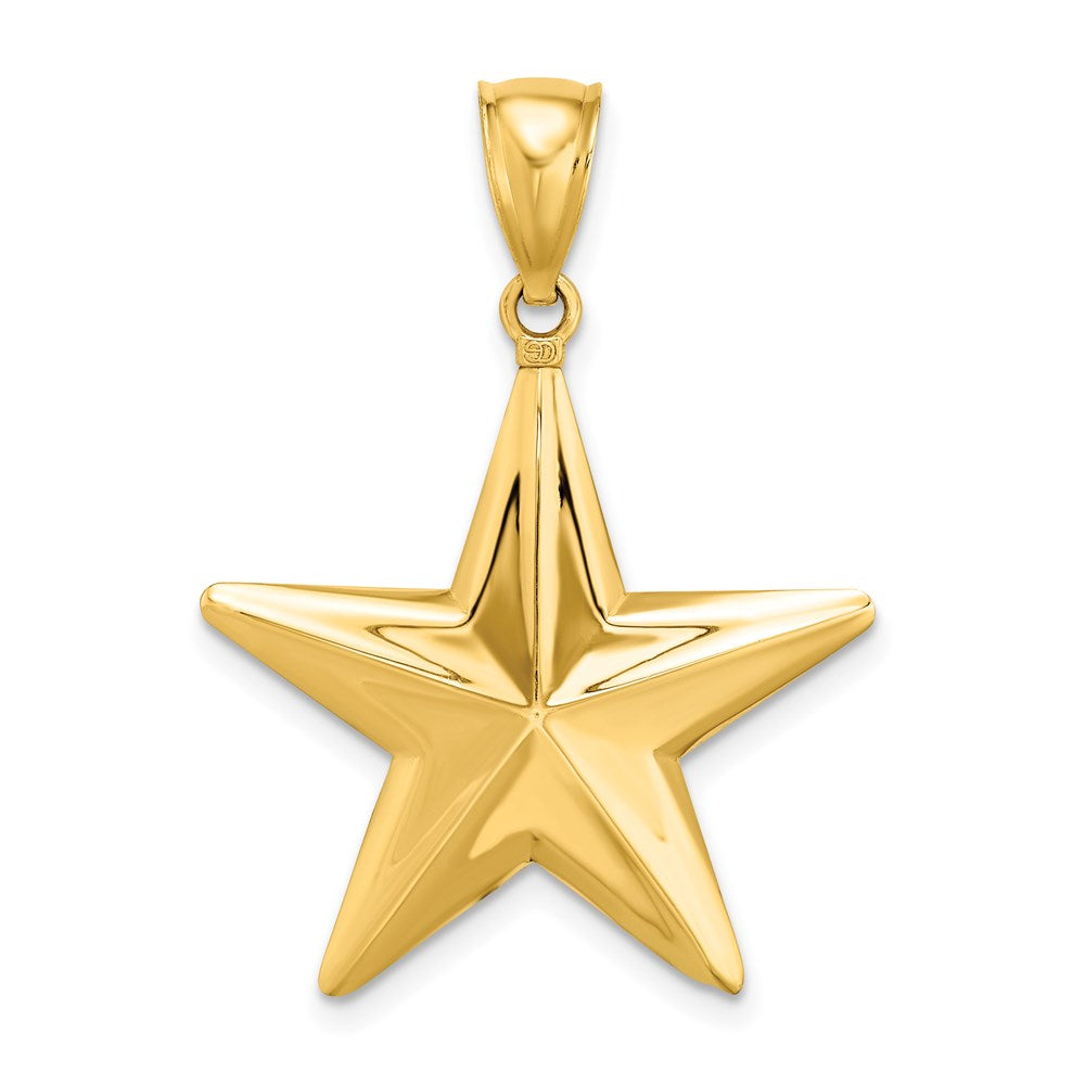 14k Yellow Gold 3-D Nautical Star Charm