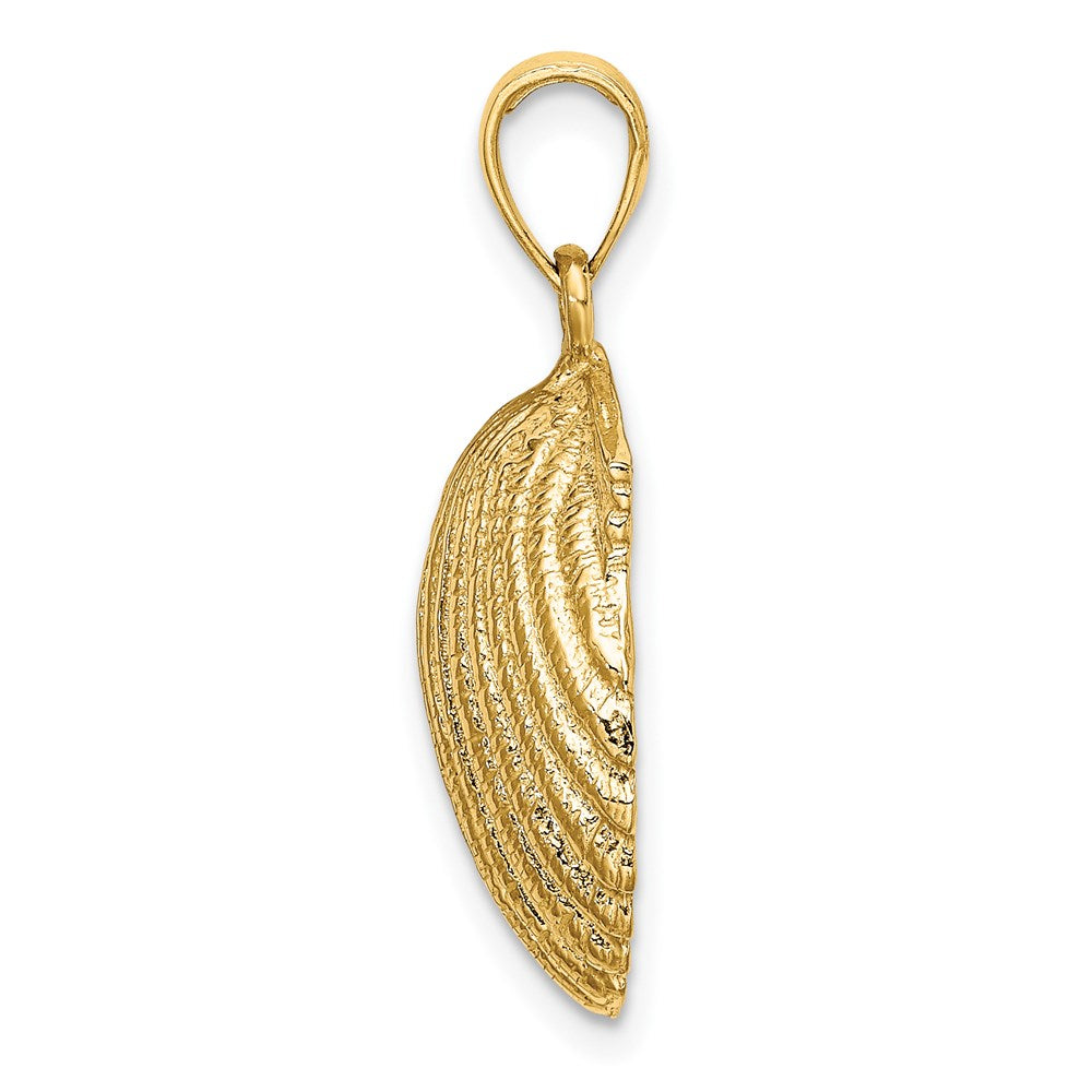 14k Yellow Gold Scallop Shell Charm