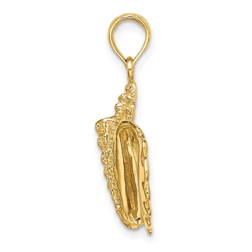 14k Yellow Gold Conch Shell Charm