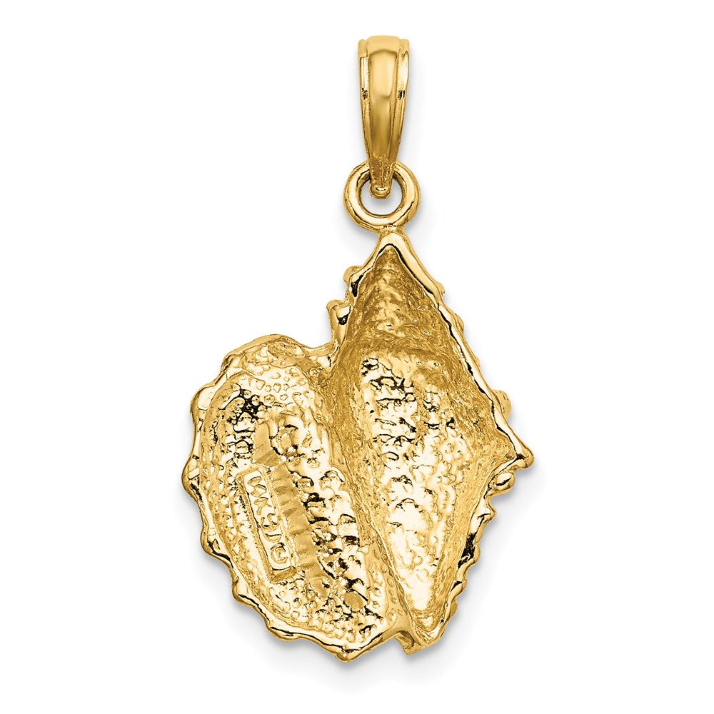 14k Yellow Gold Conch Shell Charm