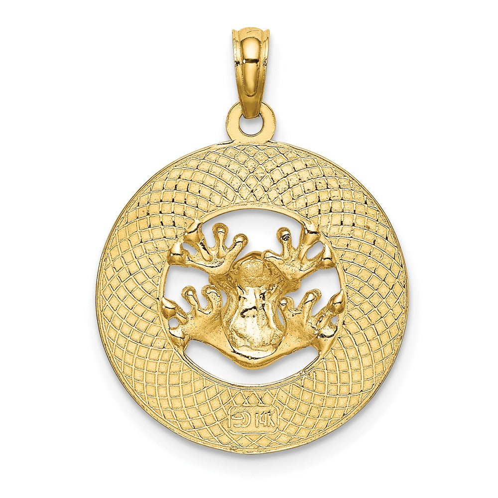 14k Yellow Gold SANIBEL w/Frog Circle Charm