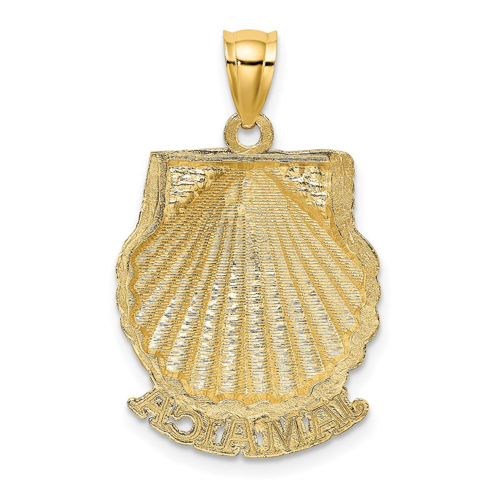 14k Yellow Gold JAMAICA Scallop Shell Charm