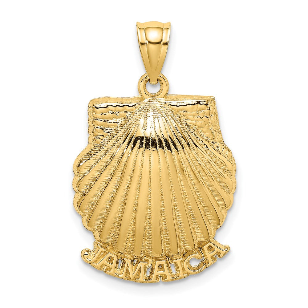 14k Yellow Gold JAMAICA Scallop Shell Charm