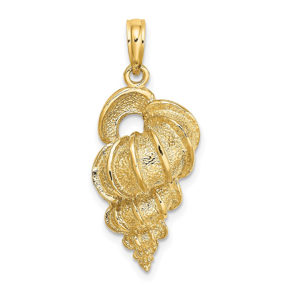 14k Yellow Gold Wentletrap Shell Charm