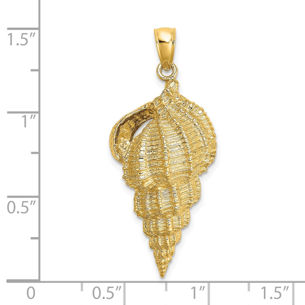 14k Yellow Gold Wentletrap Shell Charm