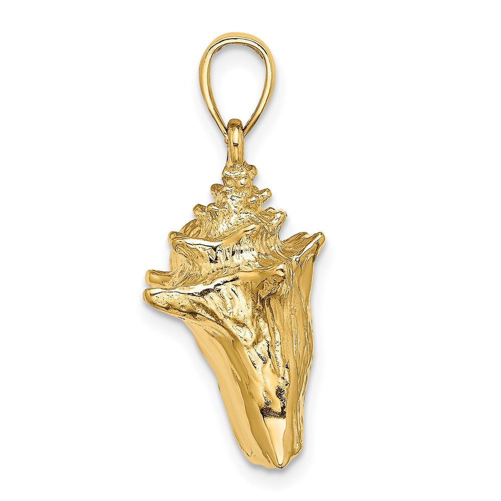 14k Yellow Gold 3-D Conch Shell Charm