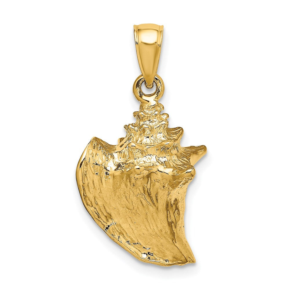 14k Yellow Gold 3-D Conch Shell Charm