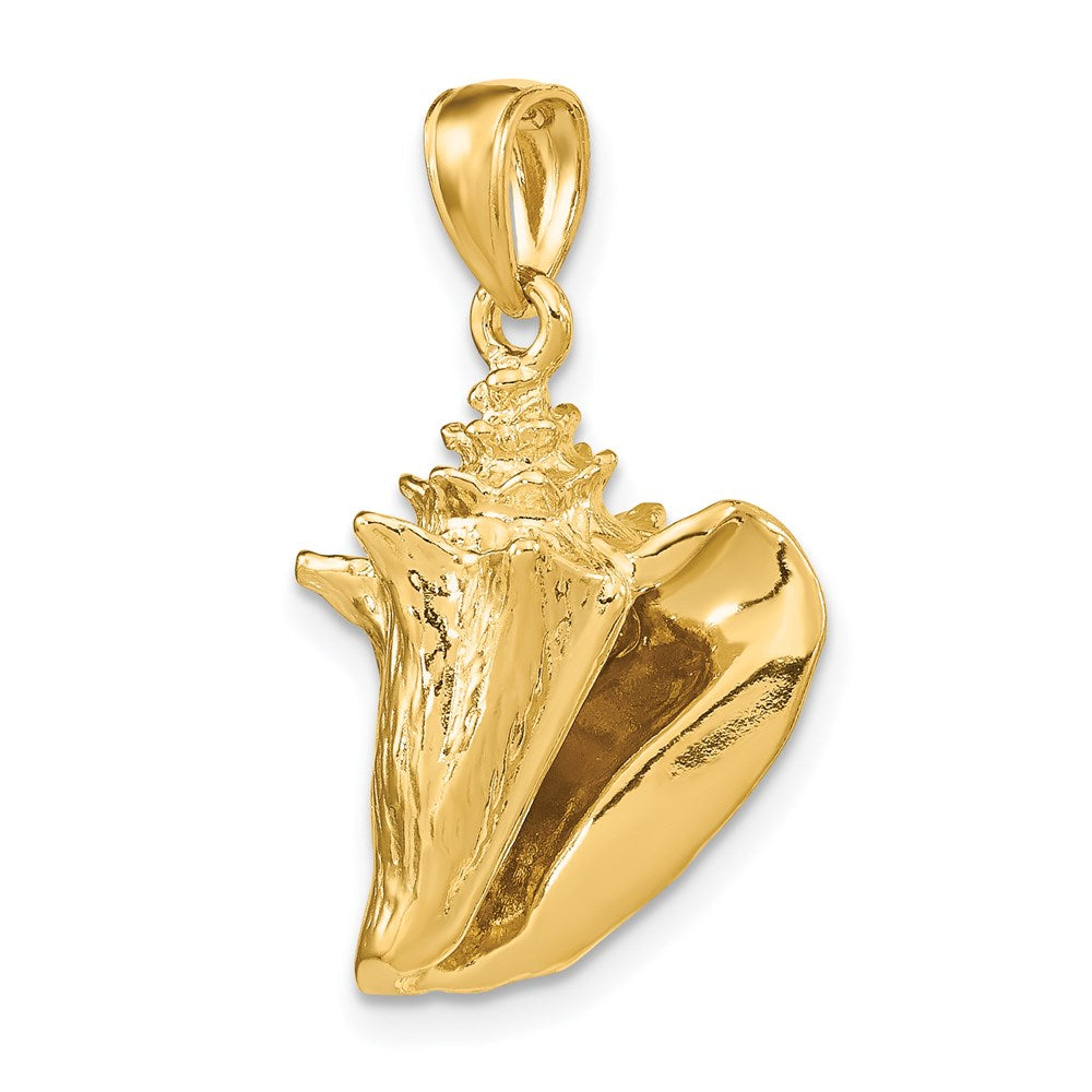 14k Yellow Gold 3-D Conch Shell Charm