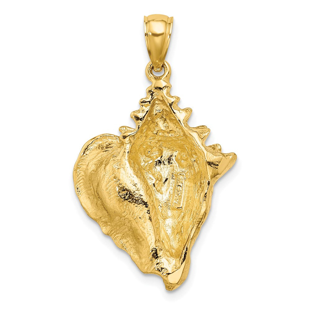 14k Yellow Gold Conch Shell Charm