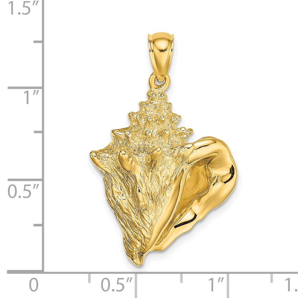 14k Yellow Gold Conch Shell Charm