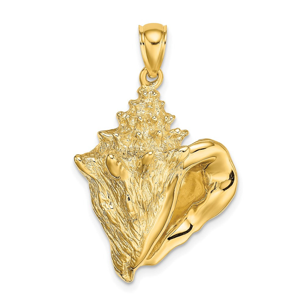 14k Yellow Gold Conch Shell Charm