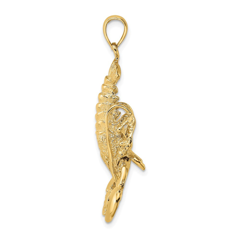 14k Yellow Gold Moveable Lobster Charm