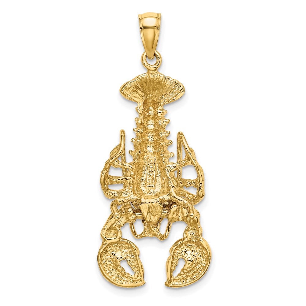 14k Yellow Gold Moveable Lobster Charm